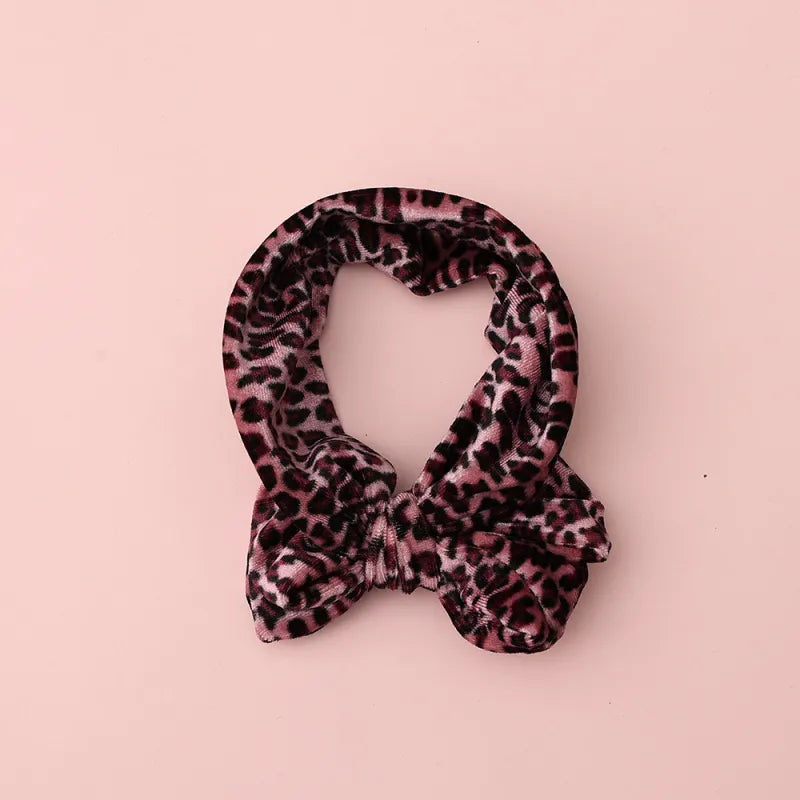Baby Girl Leopard Bow Headband