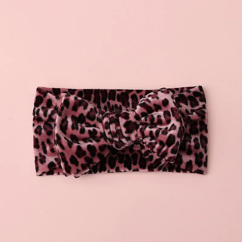Baby Girl Leopard Bow Headband