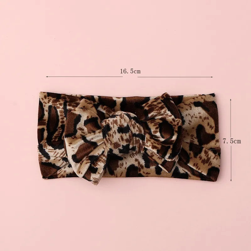 Baby Girl Leopard Bow Headband