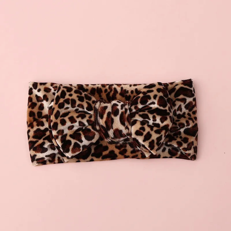 Baby Girl Leopard Bow Headband