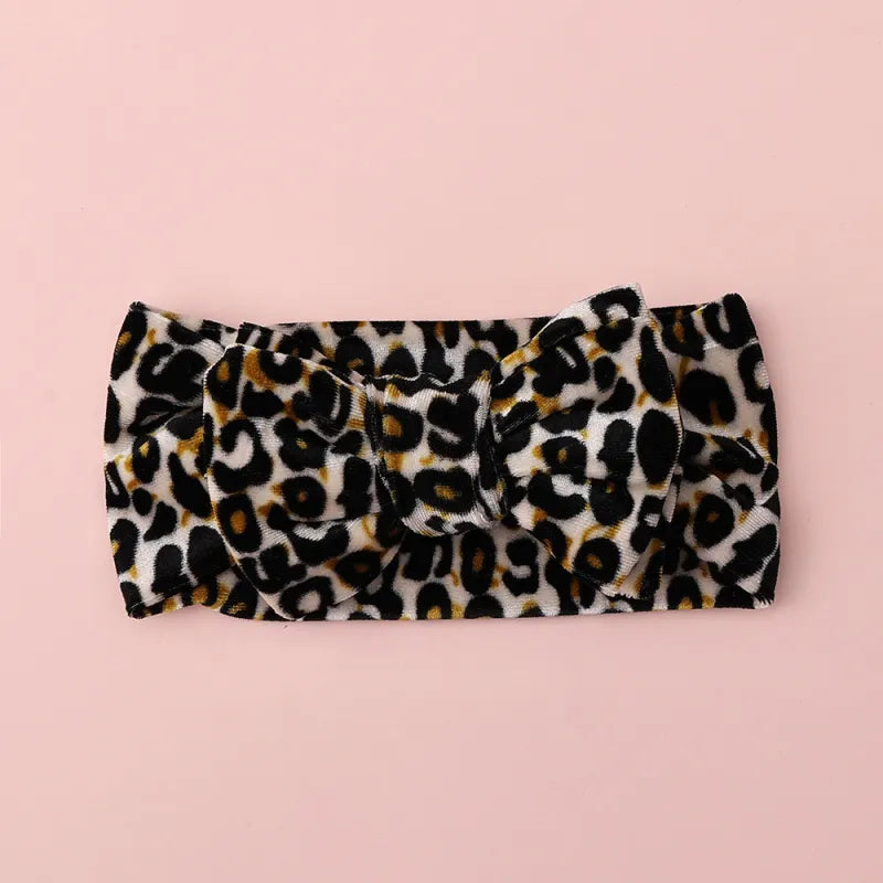 Baby Girl Leopard Bow Headband
