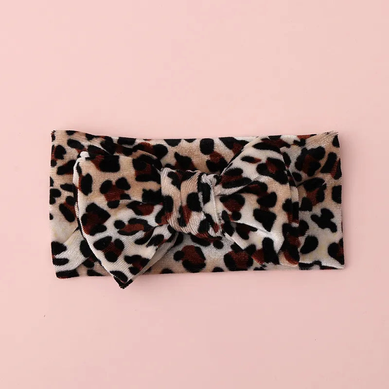 Baby Girl Leopard Bow Headband