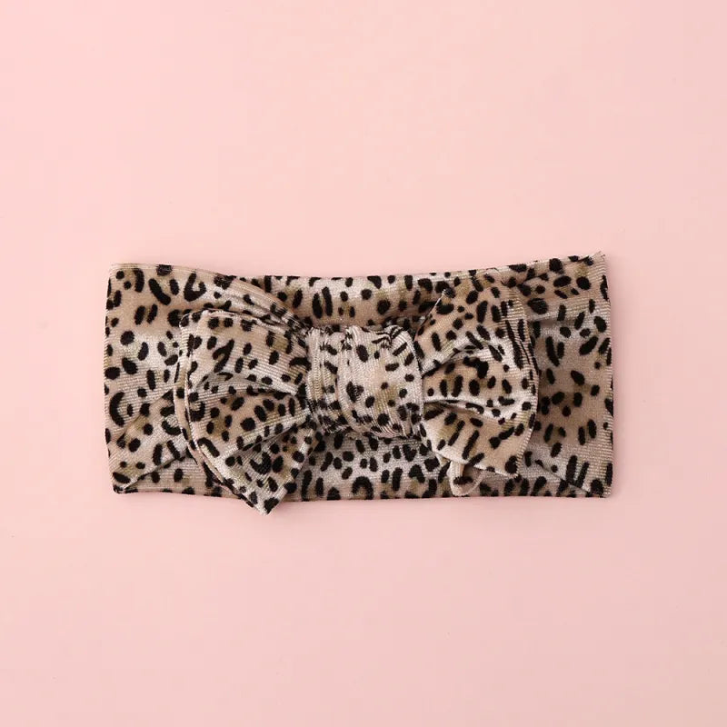 Baby Girl Leopard Bow Headband