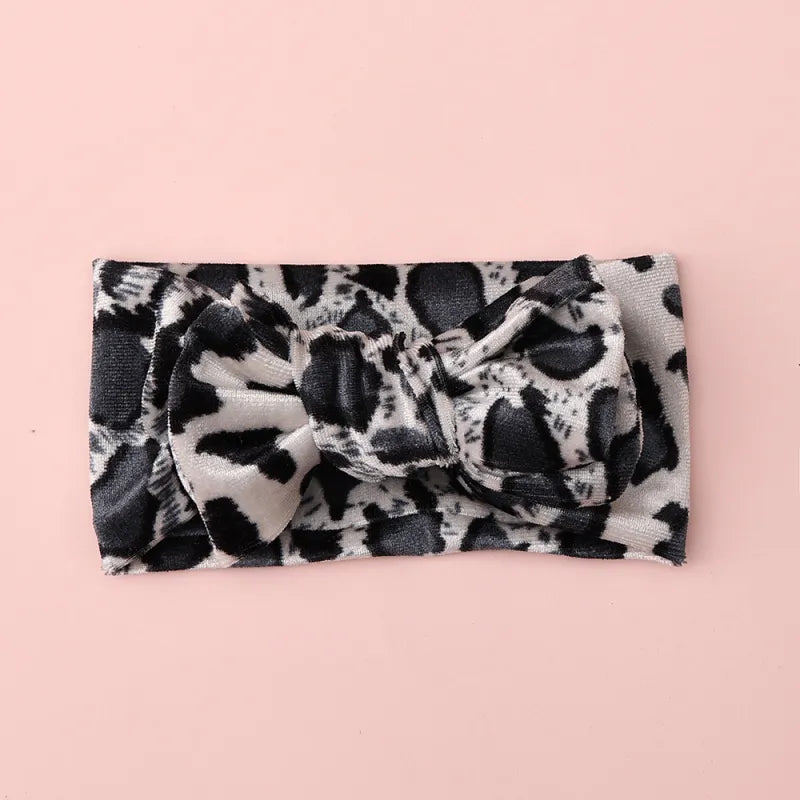 Baby Girl Leopard Bow Headband