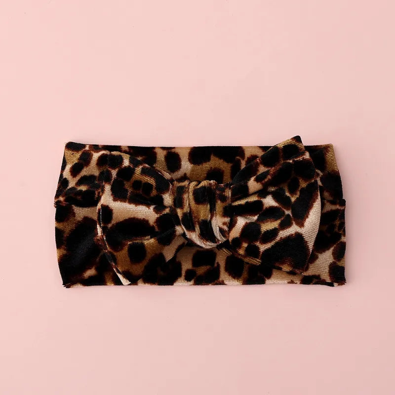 Baby Girl Leopard Bow Headband