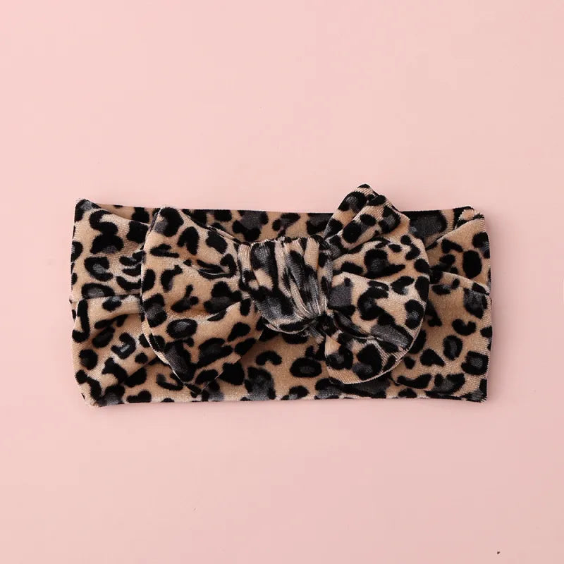 Baby Girl Leopard Bow Headband