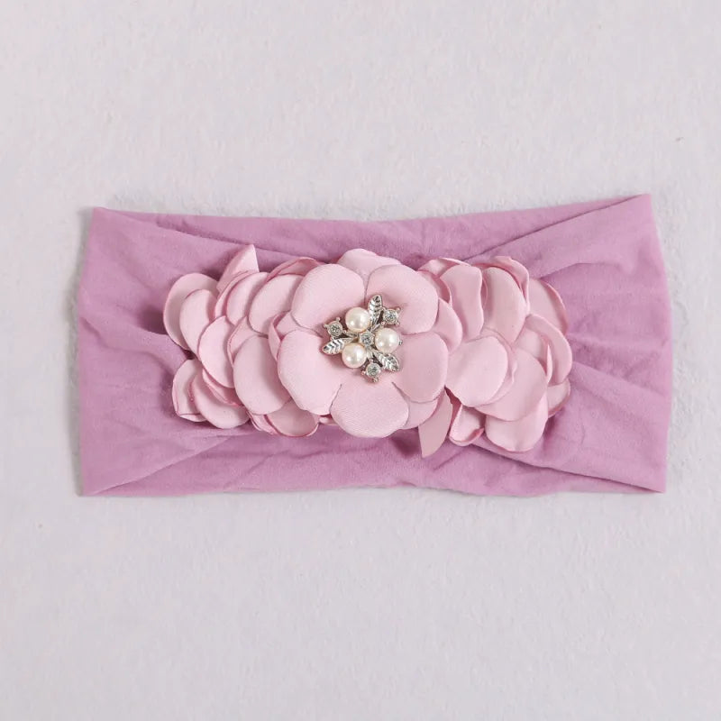 Baby Girl Flower Bow Headband