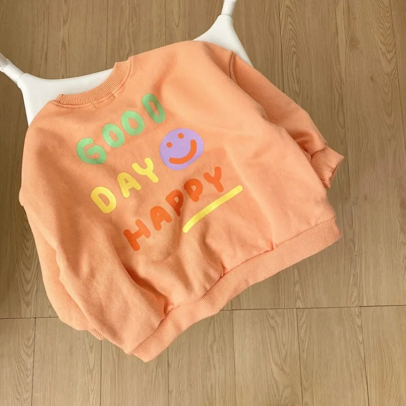 Baby GOOD DAY HAPPY Print Top