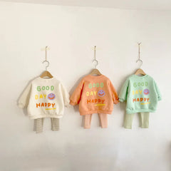 Baby GOOD DAY HAPPY Print Top