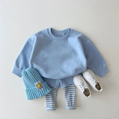 2 Piece Baby Solid Color Suit