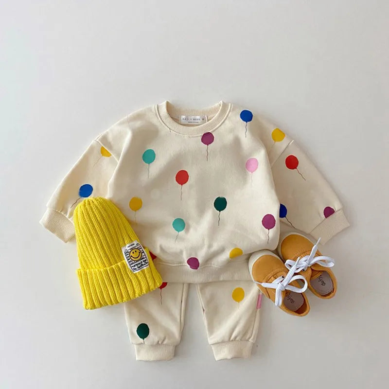 2-Piece Baby Balloon Print Set