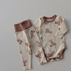 2-Piece Bear Print Set