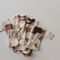 2-Piece Bear Print Set