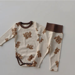 2-Piece Bear Print Set