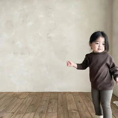 Baby Solid Color Turtleneck Top