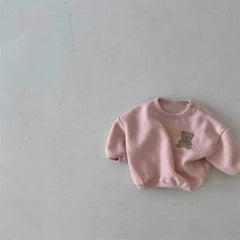 Baby Bear Print Simple Top