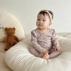 2 Pieces Baby Floral Suit