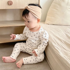 2 Pieces Baby Floral Suit