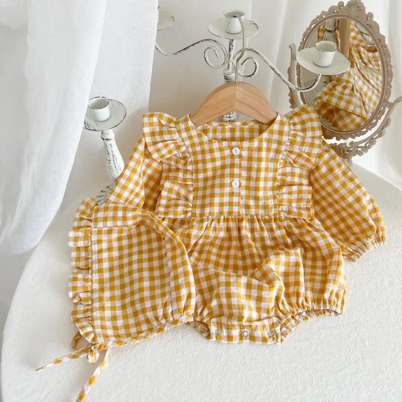 Baby Plaid Print Bodysuit