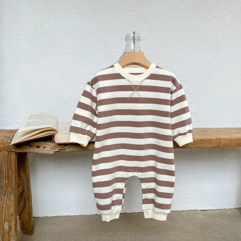 Baby Striped Print Romper