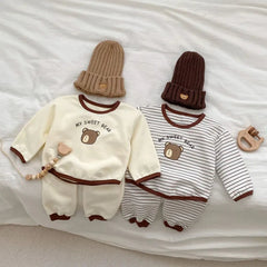 2-Piece Baby Bear Print Set