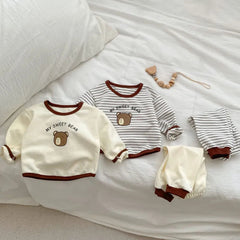 2-Piece Baby Bear Print Set