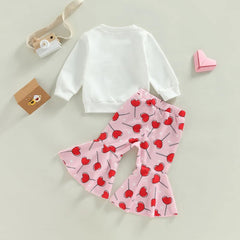 2-Piece Baby Valentine's Day Print Suit