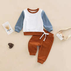 2-Piece Baby Patchwork Sleeve Set