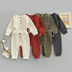 3 Piece Baby Solid Color Suit