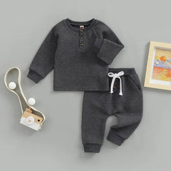 3 Piece Baby Solid Color Suit