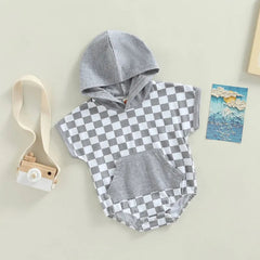 Baby Plaid Hooded Bodysuit