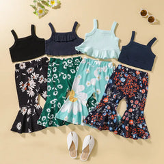 2-Piece Baby Flower Print Set