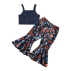 2-Piece Baby Flower Print Set