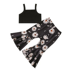 2-Piece Baby Flower Print Set