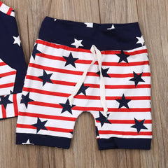 2pcs Baby Boy Independence Day Set