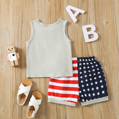 2pcs Baby Boy Independence Day Set