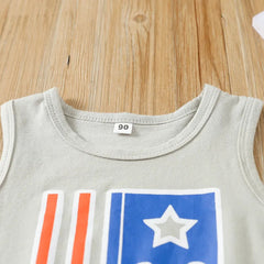 2pcs Baby Boy Independence Day Set