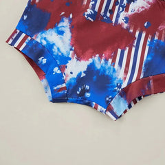 2pcs Baby Girl Independence Day Set