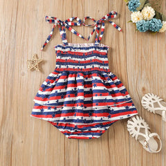 Baby Girl Independence Day Romper