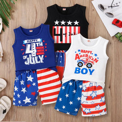 2pcs Baby Boy Independence Day Set