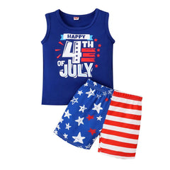 2pcs Baby Boy Independence Day Set