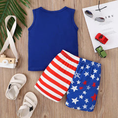 2pcs Baby Boy Independence Day Set