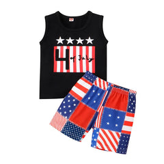 2pcs Baby Boy Independence Day Set