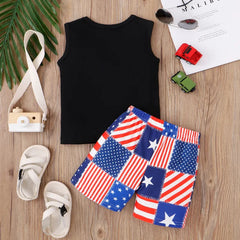 2pcs Baby Boy Independence Day Set