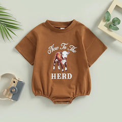 Baby Cowboy  Print Bodysuit