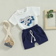 2pcs Baby Boy Print Set
