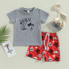 2pcs Baby Boy Cowboy Print Set