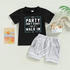 2pcs Baby Boy Print Set