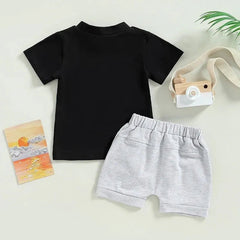 2pcs Baby Boy Print Set