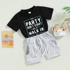 2pcs Baby Boy Print Set